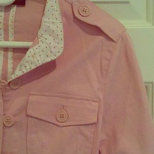 Pink military style jacket